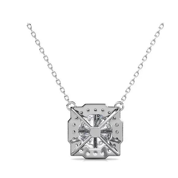 Certified 1ct. t.w. Halo Diamond Elegant Necklace
